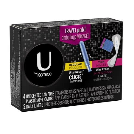 U By Kotex U By Kotex Super Premium Mixed Products Travel, PK264 37305 ...