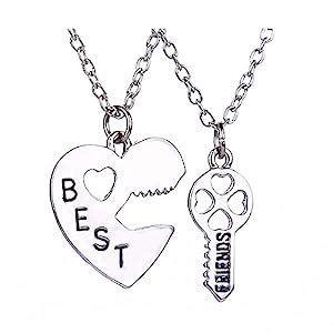 TBOP Jewellery Heart Stitching Key Lettering Best Friends Set Alloy ...