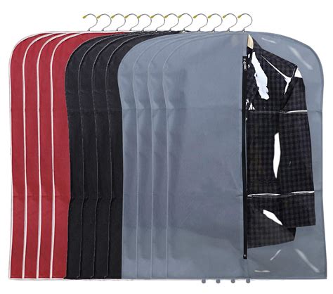 Kuber Industries 12 Pieces Half Transparent Non Woven Men's Coat Blazer ...