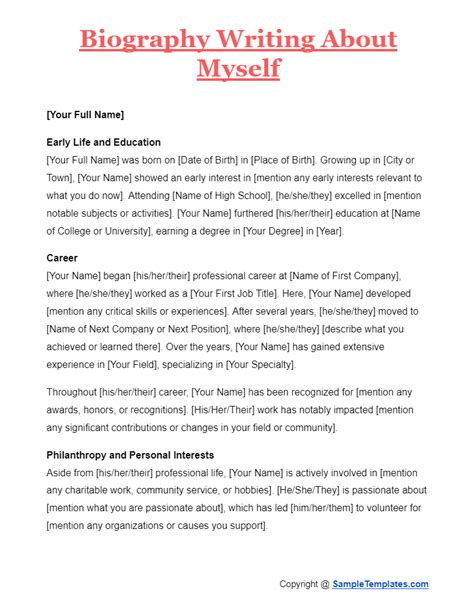 Example of Biography Writing 的图像结果