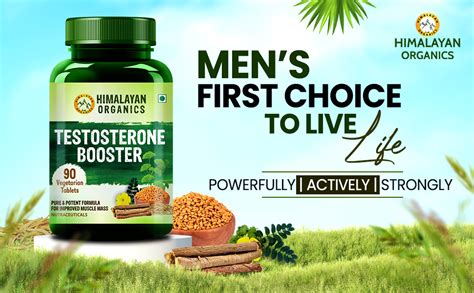 Himalayan Organics Testosterone Supplement For Men With Vitamin D3 ...