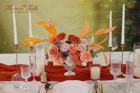 Buy FLORRA TALK 10Ft Terracotta Chiffon Table Runner Sheer Romantic ...