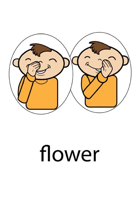Image result for Flower Sign Language