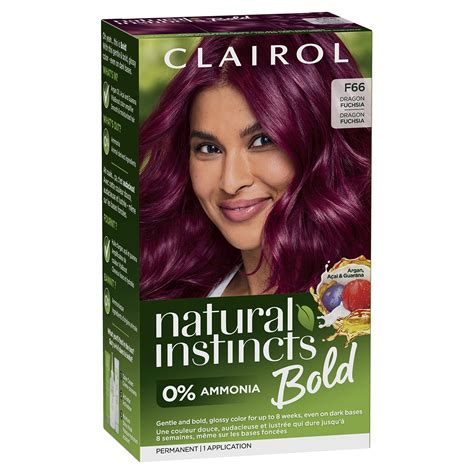 Clairol Natural Instincts Bold Permanent Hair Dye F66 Dragon Fuchsia ...