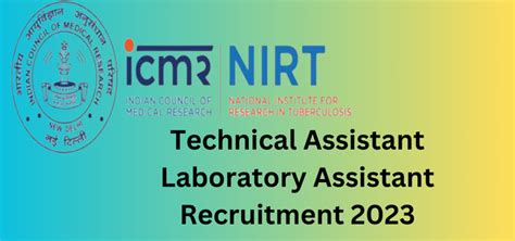 ICMR-NIRT Technical Assistant & Laboratory Attendant Previous Question ...