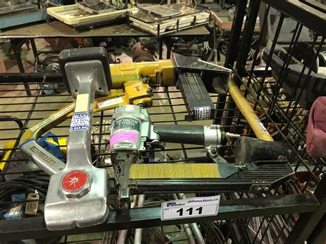 HITACHI STAPLER, BOSTITCH FLOOR NAILER , CARPET KICKER AND RUBBER ...