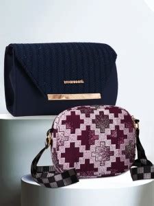 BANDICOOT Blue, Maroon, Multicolor Sling Bag COMBO PORSCHE BLUE SM LUCK ...