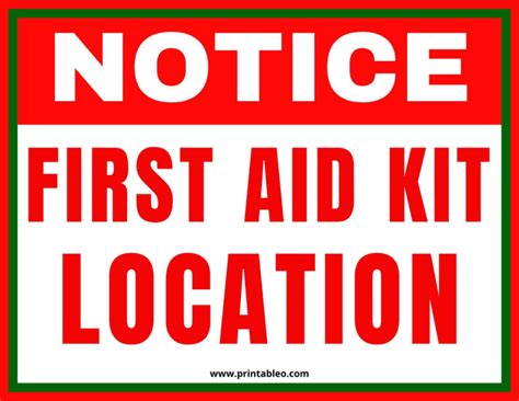 Image result for First Aid Location. Sign