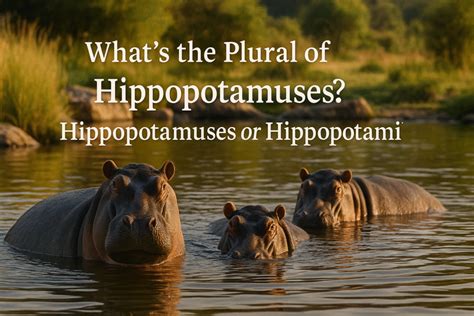 Plural of Hippopotamus: Hippopotamuses or Hippopotami?Grammarpost