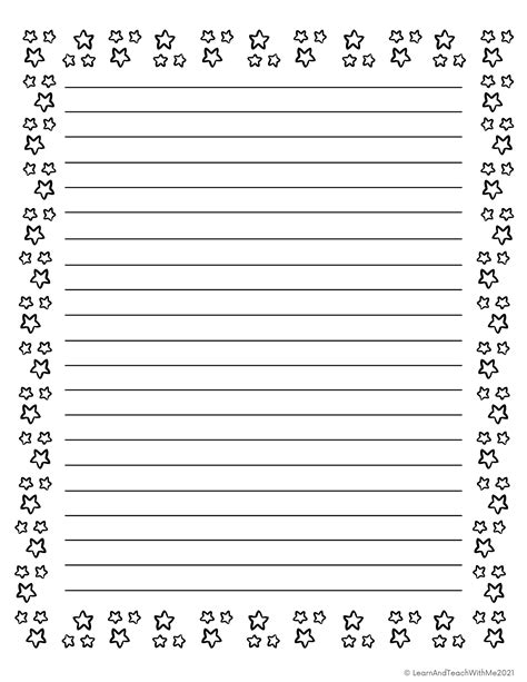 Printable Writing Paper With Border