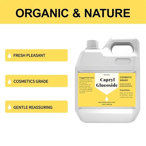 Hznxolrc 12 oz Capryl Glucoside Liquid Natural Surfactant, India | Ubuy