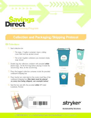 Fillable Online Collection and Packaging/Shipping Protocol - Stryker ...