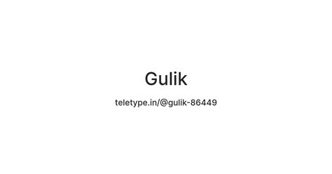 Gulik — Teletype