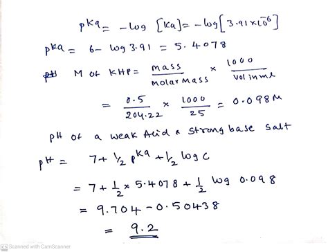 [Solved] Potassium hydrogen phthalate (molar mass = 204.2 g/mol) is one ...