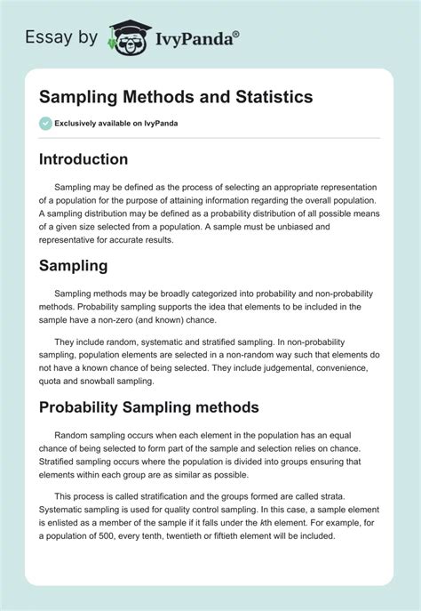 Statistics Methods of Sampling 的图像结果