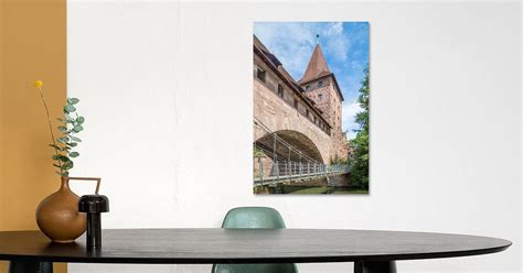 NUREMBERG Chained Suspension Bridge by Melanie Viola on canvas, poster ...
