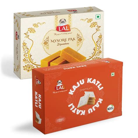 Buy Lal Sweets Combo Pack Of Mysore Pak Signature 400 Gram And Kaju ...