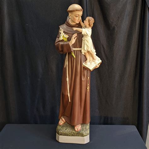 Larger Size Religious Statue of St Anthony of Padua (SOLD) - Antique ...