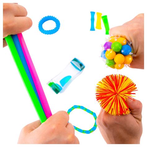 #1 Fidget Toy Set for Kids | Fidget Box 12p (Squishy Sensory Balls ...