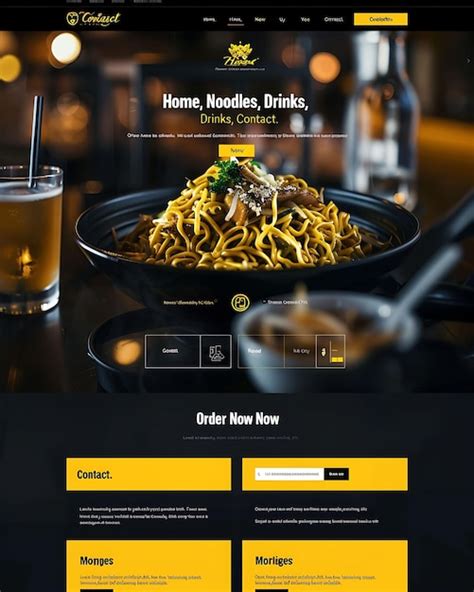 Food Menu Web Page Design 的图像结果