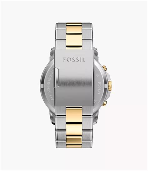 Fossil Grant Chronograph Two-Tone Stainless Steel Men's Watch, FS6131