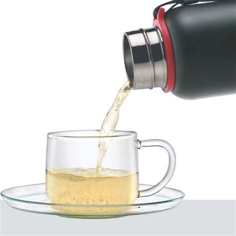 Borosil Vacuum Bottle Trek 500ML, Green - Buildhub