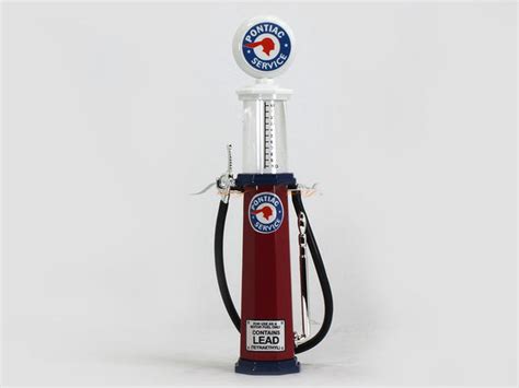 Pontiac Service round Gas Pump 1:18 Road Signature Yatming diecast ...