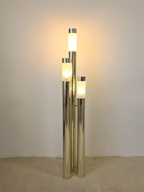 Gold Floor Lamp By Gustavo Martinez at 1stDibs