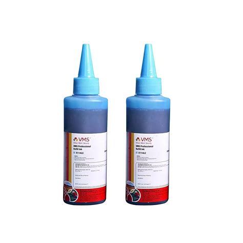 VMS Professional Light Cyan 100ml Refill Ink - Pack of 2 | High-Quality ...