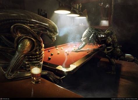 Image result for Alien and Predator Playing Chess