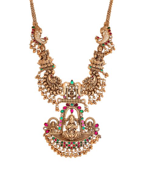Buy Sacred Goddess Temple Jewellery Set for Women Online at Silvermerc ...