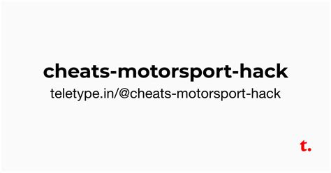 @cheats-motorsport-hack — Teletype
