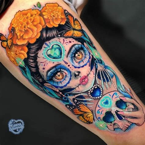 101 Best Sugar Skull Girl Tattoo Ideas That Will Blow Your Mind!
