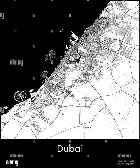 City Map Asia United Arab Emirates Dubai vector illustration Stock Vector Image & Art - Alamy