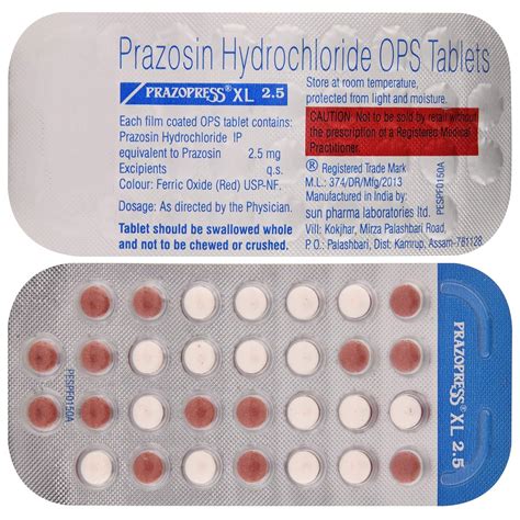 Prazopress XL 2.5 - Strip of 30 Tablets : Amazon.in: Health & Personal Care