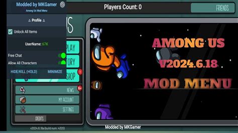 Rezultat imagine pentru Among Us Mod Menu Devil86