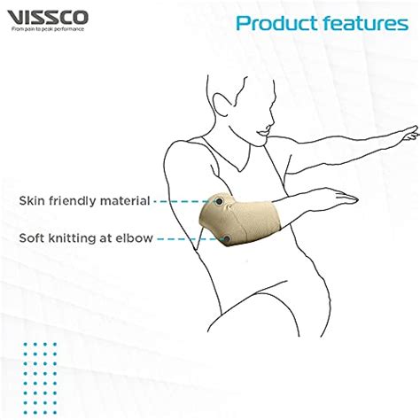 Vissco Elbow Support Relief Belt for Elbow Joint Pain, Sport Injuries ...