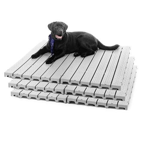 Kennel Deck - 3 Pack | Hayneedle | Dog kennel flooring, Dog kennel, Dog ...