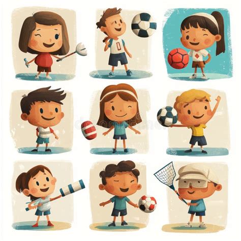 Kids Do Sports Cartoon 的图像结果