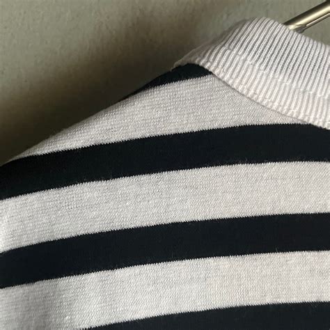 R&D.M.Co-/OLDMAN'S TAILOR Gauze Border Drop Shoulder Shirt／ガーゼ ボーダー ...