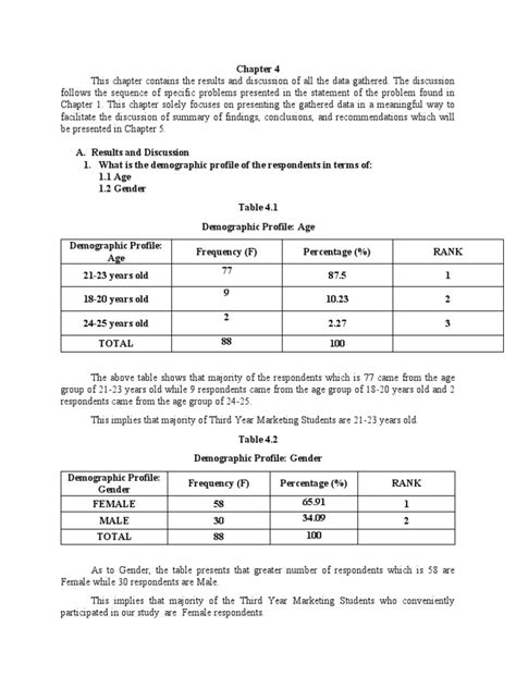 Image result for Chapter 4 Research Introduction Sample