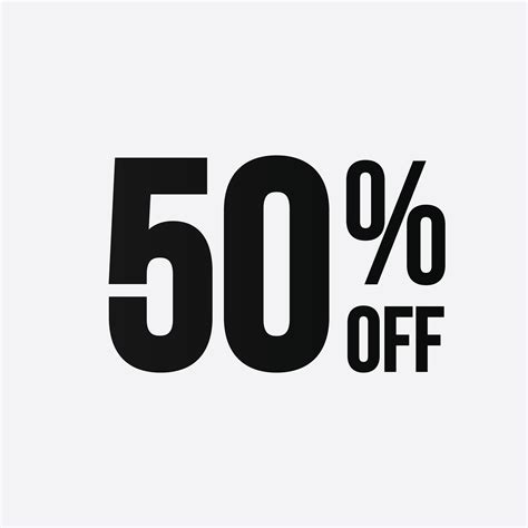 Golden 50 percent off flat cartoon style vector logo concept. 50 ...