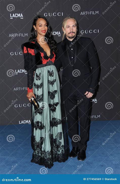 Marco Perego and Zoe Saldana Editorial Stock Image - Image of famous ...