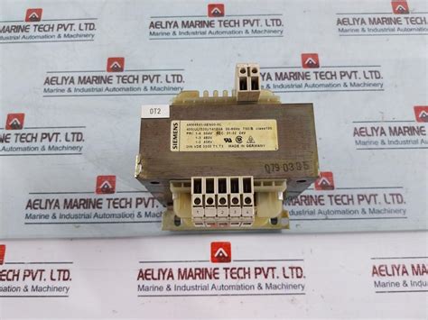 Siemens 4Am4641-5En00-0C Single Phase Transformer 50-60Hz – Aeliya ...