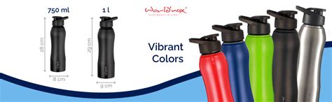 WORLD'NOX Water Bottle | Stainless Steel Fridge Bottles | 100% Leak ...