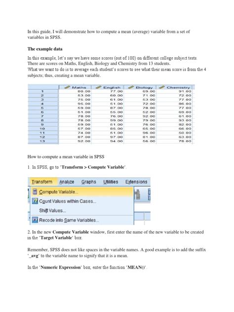 Image result for SPSS Calculation