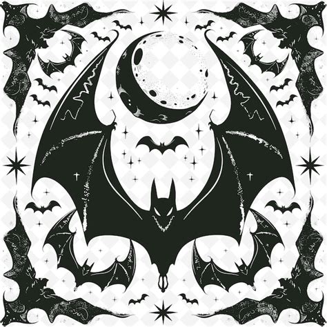 Image result for Gothic Style Bat Pattern