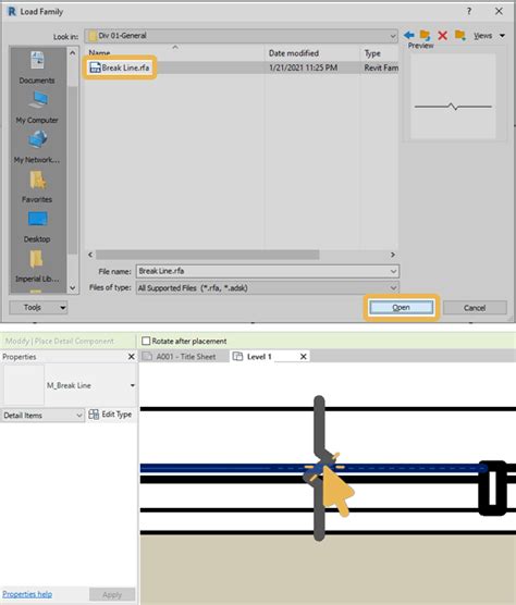 Image result for Break Line Revit