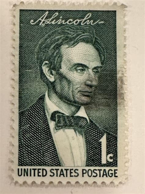 ABRAHAM LINCOLN 1 CENT STAMP GREEN UNITED STATES POSTAGE | eBay