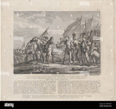Sarratoga [sic] (The Surrender of General Burgoyne to General Horatio ...